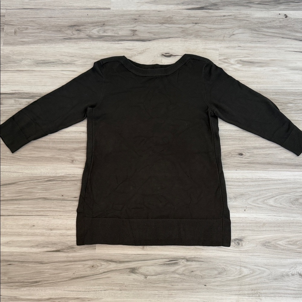 Adrienne Vittadini olive green Knit women’s sweater size M - Picture 3 of 9